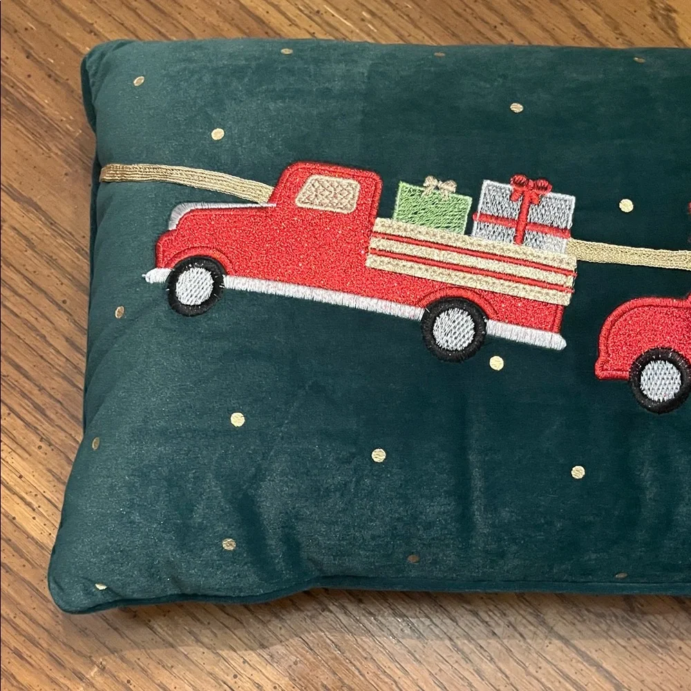 Cynthia Rowley Christmas Vacation velvet‎ glamping pillow